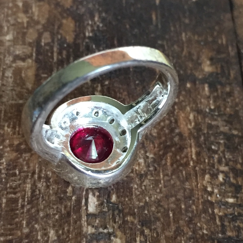 Sterling Silver 925 And Ruby Ring 7 - image 4